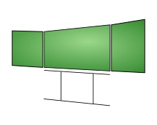 Schultafel klappschiebetafel